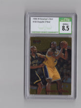 Load image into Gallery viewer, 1998-99 Bowman's Best Shaquille O'Neal CSG 8.5 Los Angeles Lakers #100