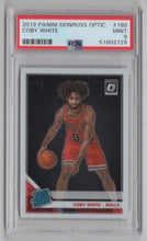 Load image into Gallery viewer, 2019-20 Donruss Optic Rated Rookie Coby White RC PSA 9 Bulls #180