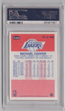 Load image into Gallery viewer, 1986-87 Fleer Michael Cooper PSA 8 Los Angeles Lakers #17