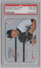 Load image into Gallery viewer, 2002 Donruss Studio Stars Roger Clemens PSA 10 New York Yankees #SS-48