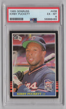 Load image into Gallery viewer, 1985 Donruss Kirby Puckett RC BB PSA 6 Minnesota Twins #438