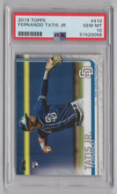 Load image into Gallery viewer, 2019 Topps Fernando Tatis Jr. RC BB PSA 10 San Diego Padres #410