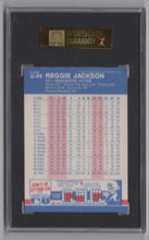 Load image into Gallery viewer, 1987 Fleer Update Glossy Reggie Jackson BB SGC 10 New York Yankees #U-49