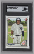 Load image into Gallery viewer, 2020 Bowman Prospects Jasson Dominguez BB3552400 SGC 10 New York Yankees #BP-8