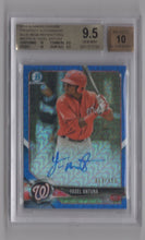 Load image into Gallery viewer, 2018 Bowman Chrome Blue Mojo Yasel Antuna Auto BB053/150 BGS 9.5 Washington