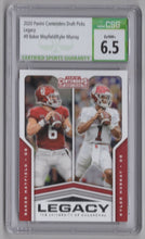 Load image into Gallery viewer, 2020 Panini Contenders Draft Picks Legacy Baker Mayfield/Kyler Murray FB CSG 6.5