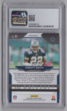 Load image into Gallery viewer, 2020 Panini Prizm Red White Blue Emmitt Smith FB CSG 8.5 Dallas Cowboys #157