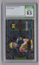 Load image into Gallery viewer, 2019 Panini Prizm Draft Picks Tom Brady FB1003126255 CSG 8.5 Michigan Wolverines