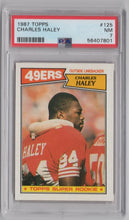 Load image into Gallery viewer, 1987 Topps Charles Haley FB PSA 7 San Francisco 49ers #125