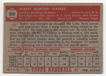 Load image into Gallery viewer, 1952 Topps High BITW Al Rube Walker Brooklyn Dodgers #319