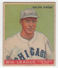 Load image into Gallery viewer, 1933 Goudey BITW Ralph Kress Chicago White Sox #33