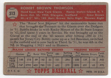 Load image into Gallery viewer, 1952 Topps High BITW Bobby Thomson New York Giants #313
