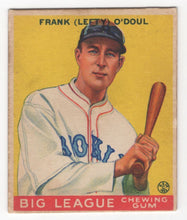 Load image into Gallery viewer, 1933 Goudey BITW Frank Lefty O'Doul RC Brooklyn Dodgers #58
