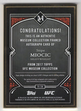 Load image into Gallery viewer, 2017 Gold Frame Stipe Miocic Silver Ink Auto 11/15 #FA-SM