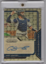 Load image into Gallery viewer, 2021 Panini Prizm Gold Vinyl Gary Sanchez Auto 1/1 New York Yankees #PP-GS
