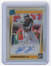Load image into Gallery viewer, 2021 Silver Prizm Ke'Bryan Hayes RC Auto Pittsburgh Pirates #RRS-KH