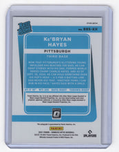 Load image into Gallery viewer, 2021 Silver Prizm Ke'Bryan Hayes RC Auto Pittsburgh Pirates #RRS-KH