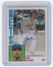 Load image into Gallery viewer, 2019 Topps Jeff McNeil RC Auto New York Mets #84A-JMC