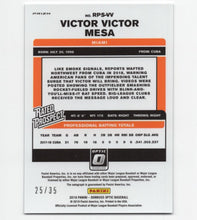 Load image into Gallery viewer, 2019 Donruss Optic Rated Prospect Lazer Victor Victor Mesa RC Auto 25/35 Miami