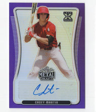 Load image into Gallery viewer, 2020 Leaf metal Draft Purple Casey Martin RC Auto 13/25 Philadelphia Phillies