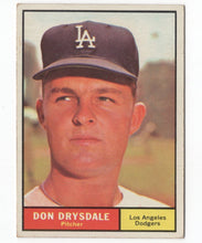 Load image into Gallery viewer, 1961 Topps Don Drysdale Los Angeles Dodgers #260