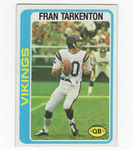 Load image into Gallery viewer, 1978 Topps Fran Tarkenton Minnesota Vikings #100