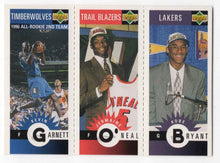 Load image into Gallery viewer, 1996-97 Upper Deck Collector's Choice Kobe Bryant/Jermaine O'Neal/Kevin Garnett