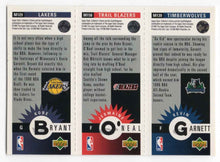 Load image into Gallery viewer, 1996-97 Upper Deck Collector's Choice Kobe Bryant/Jermaine O'Neal/Kevin Garnett