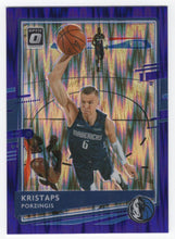 Load image into Gallery viewer, 2020-21 Donruss Optic Purple Shock Kristaps Porzingis Dallas Mavericks #82