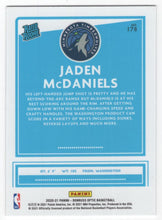 Load image into Gallery viewer, 2020-21 Donruss Optic Jaden McDaniels RC Minnesota Timberwolves #178
