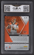Load image into Gallery viewer, 2020 Panini Mosaic Joe Burrow #201 RC GMA 10 Cincinnati Bengals