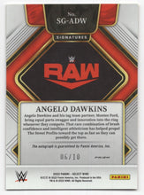 Load image into Gallery viewer, 2022 Panini SELECT Gold Prizm Angelo Dawkins #SG-ADW Auto 6/10