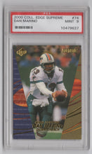 Load image into Gallery viewer, 2000 Collector's Edge SUPREME Dan Marino #74 PSA 9 Miami Dolphins