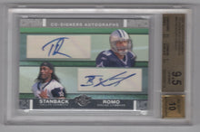 Load image into Gallery viewer, 2007 Topps Co-Signers Dual Auto Tony Romo/Isaiah Stanback #CSA-RS BGS 9.5 Dallas