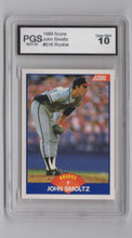 Load image into Gallery viewer, 1989 Score John Smoltz HoF Rookie #616 RC PGS 10 Atlanta Braves